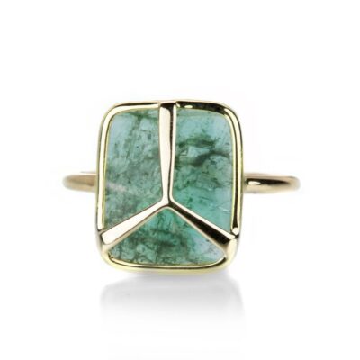 Rings Rachel Atherley  | Emerald Lucky Scarab Ring