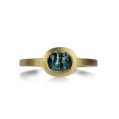 Rings Marian Maurer  | Oval Green Blue Sapphire Callista Ring