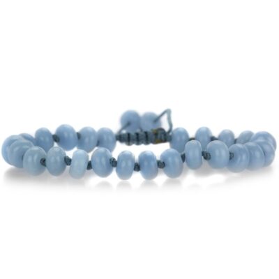 Bracelets Joseph Brooks  | 8Mm Smooth Angelite Macrame Bracelet