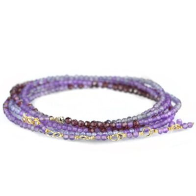 Bracelets Anne Sportun  | Ombre Purple Wrap Bracelet -34″