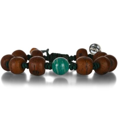 Bracelets Joseph Brooks  | Antique Tibetan Bodhi Seed Bracelet With Amazonite