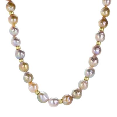 Necklaces Barbara Heinrich  | Natural Pink Firecracker Pearl Necklace