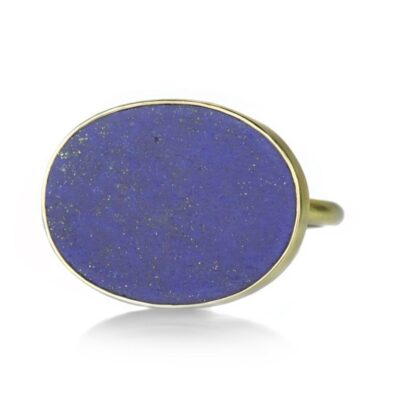 Rings Gabriella Kiss  | Oval Horizontal Lapis Ring