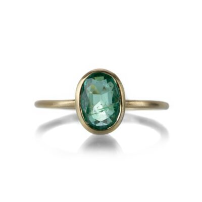 Rings Margaret Solow  | Faceted Pale Emerald Ring