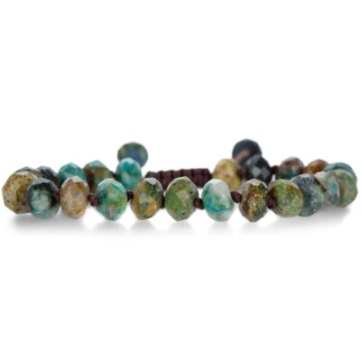 Bracelets Joseph Brooks  | 8Mm Faceted Chrysocolla Beaded Bracelet