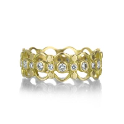 Rings Marian Maurer  | Large Vivi Band With Diamonds