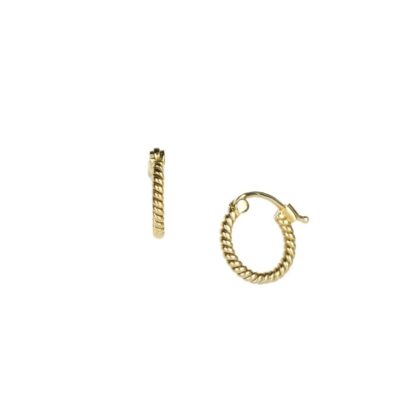 Earrings Sethi Couture  | Mini Rope Hoops