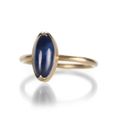 Rings Gabriella Kiss  | Marquise Cabochon Sapphire Ring