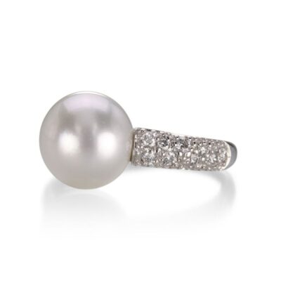 Rings Gellner  | Pearl And Diamond White Gold Ring