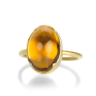 Rings Gabriella Kiss  | Oval Cabochon Citrine Ring