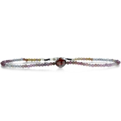 Bracelets Margaret Solow  | Sapphire And Garnet Beaded Bracelet