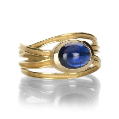 Rings Barbara Heinrich  | Blue Sapphire Criss Cross Ring