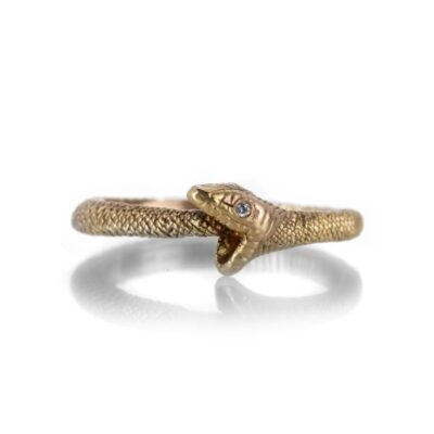 Rings Anthony Lent  | Rose Gold Ouroboros Ring