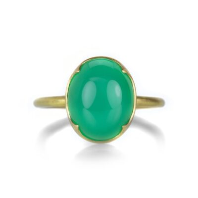 Rings Gabriella Kiss  | Oval Chrysopase Ring