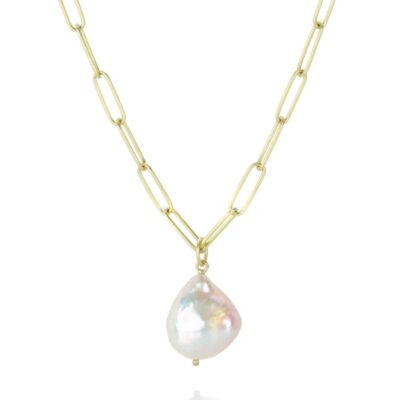 Necklaces Maria Beaulieu  | Soft Metallic Freshwater Pearl (Pendant Only)