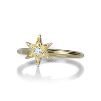 Rings Anthony Lent  | Six Point Star Stacking Ring