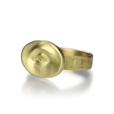 Rings Gabriella Kiss  | 18K Yellow Gold Small Eye Ring