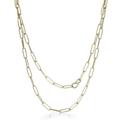 Necklaces Maria Beaulieu  | 18K Yellow Gold Lightweight Chain- 18″