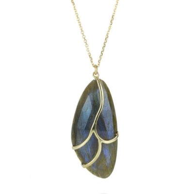 Necklaces Rachel Atherley  | Labradorite Butterfly Pendant Necklace