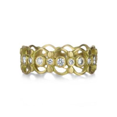 Rings Marian Maurer  | Small Vivi Band With Diamonds