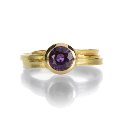 Rings Barbara Heinrich  | Round Purple Sapphire Ring