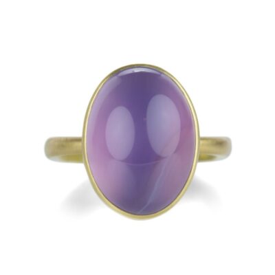 Rings Lola Brooks  | Oval Lavender Chalcedony Ring