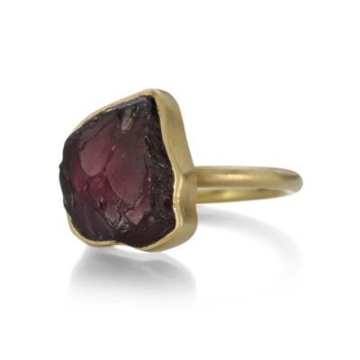 Rings Gabriella Kiss  | Natural Grape Garnet Crystal Ring