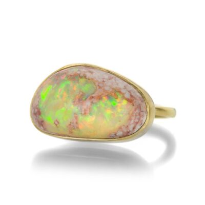 Rings Annette Ferdinandsen  | Asymmetrical White Opal Ring