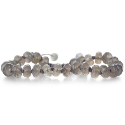 Bracelets Joseph Brooks  | Faceted 8Mm Gray Onyx Bracelet