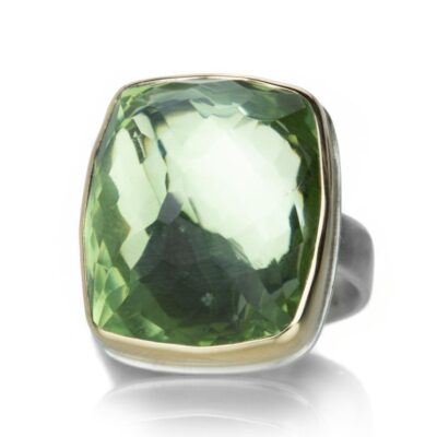 Rings Jamie Joseph  | Rectangular Mint Quartz Ring