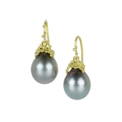 Earrings Lene Vibe  | Floral Tahitian Pearl Earrings