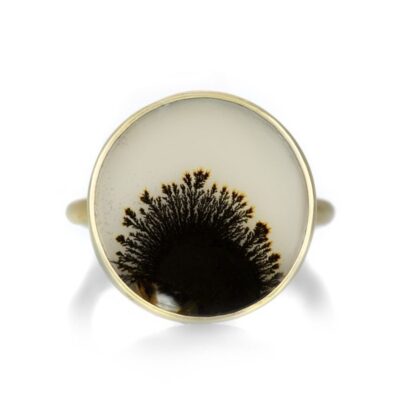 Rings Gabriella Kiss  | Round Dendritic Agate Ring