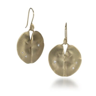 Earrings Annette Ferdinandsen  | 10K Medium Lily Pad Earrings