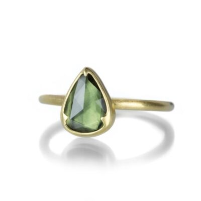 Rings Gabriella Kiss  | Pear Shaped Green Sapphire Ring