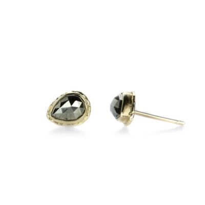 Earrings Jamie Joseph  | Teardrop Pyrite Stud Earrings