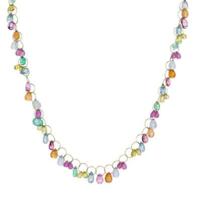 Necklaces Mallary Marks  | Multicolored Gemstone Circus Briolette Necklace