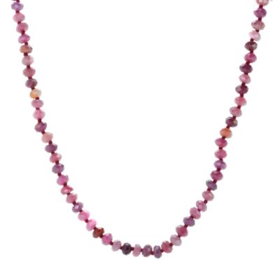 Necklaces Joseph Brooks  | 5Mm Faceted Ruby Necklace