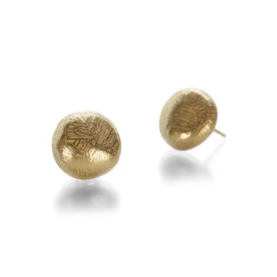 Earrings John Iversen  | 18K Yellow Gold Micro Pebble Earrings