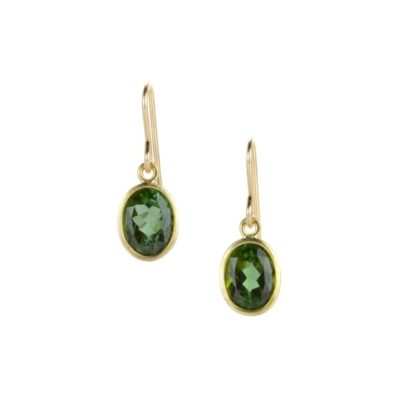 Earrings Maria Beaulieu  | Dark Green Tourmaline Earrings