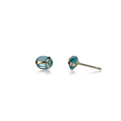 Earrings Rachel Atherley  | Apatite Lucky Scarab Studs