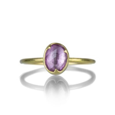 Rings Gabriella Kiss  | 18K Rose Cut Pink Sapphire Ring