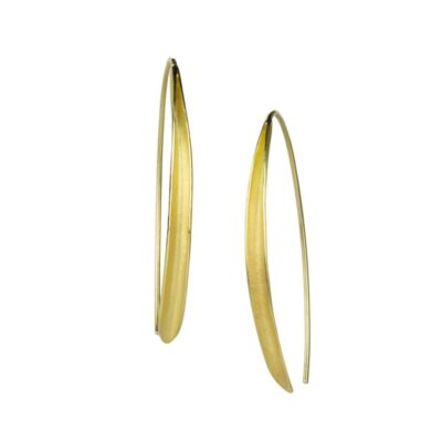 Earrings Barbara Heinrich  | 18K Single Olive Leaf Earrings