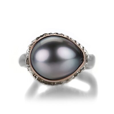 Rings Jamie Joseph  | Asymmetrical Gray Tahitian Pearl Ring