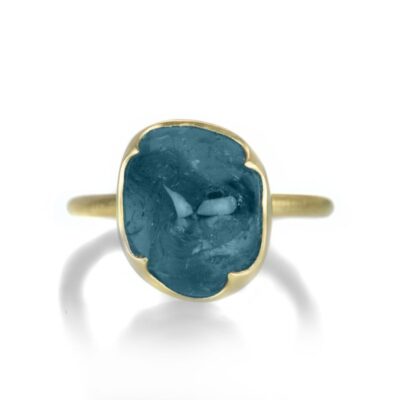 Rings Gabriella Kiss  | Tumbled Natural Aquamarine Ring