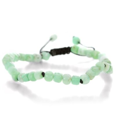 Bracelets Joseph Brooks  | 4Mm Cube Chrysoprase Rondelle Bracelet