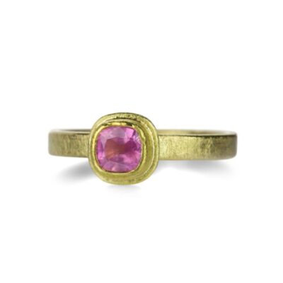 Rings Petra Class  | Cushion Cut Pink Sapphire Ring