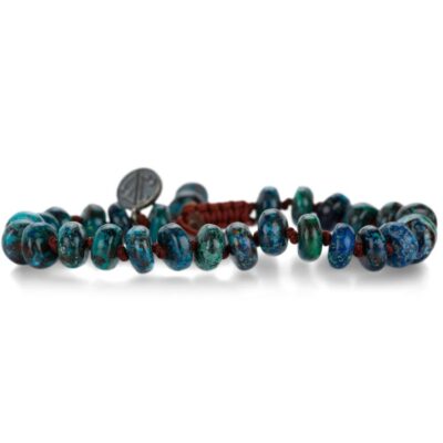 Bracelets Joseph Brooks  | 8Mm Smooth Chrysocolla Beaded Bracelet