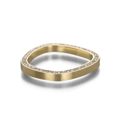 Rings Edward Burrowes  | Yellow Gold Pave Set Ring