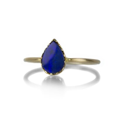 Rings Margaret Solow  | Teardrop Blue Opal Ring