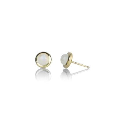 Earrings Anne Sportun  | Moonstone Cup Stud Earrings